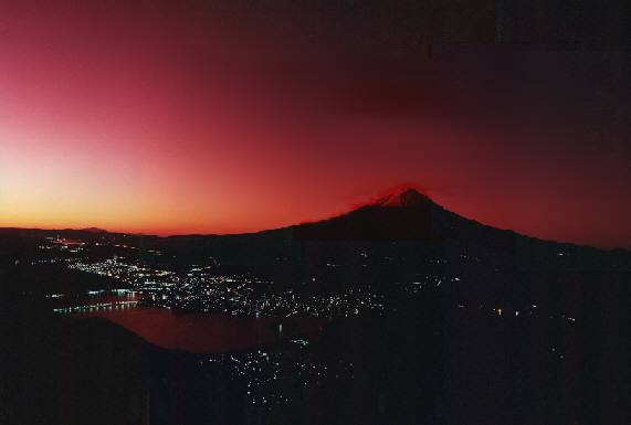 新道峠から富士山